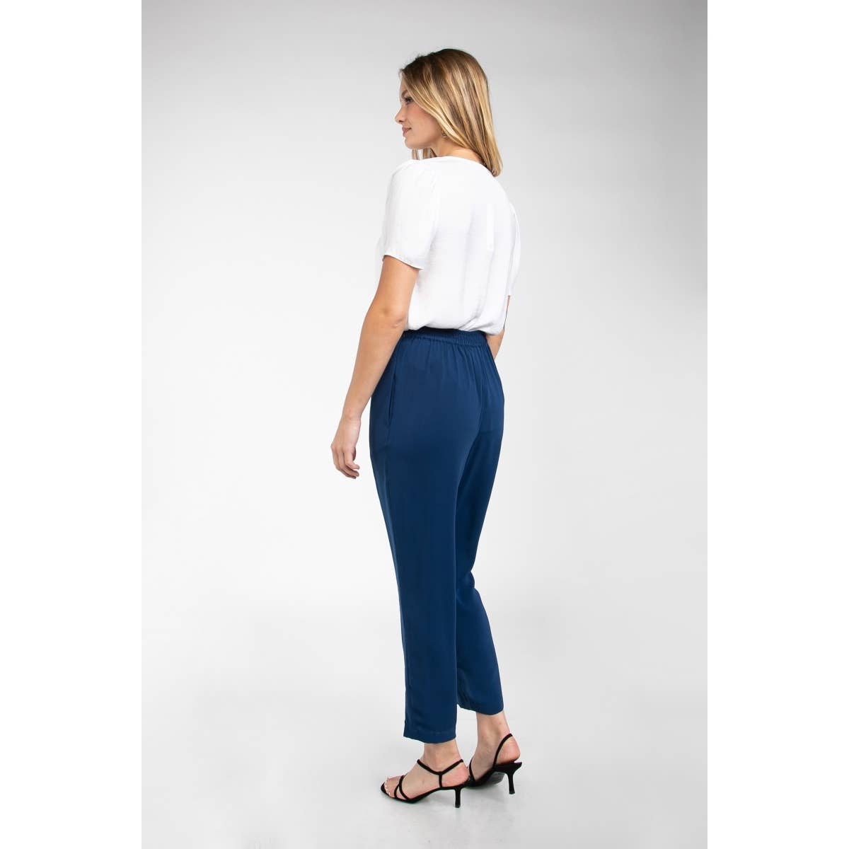 Long Slim, Leg Slit Front Tapered Pants