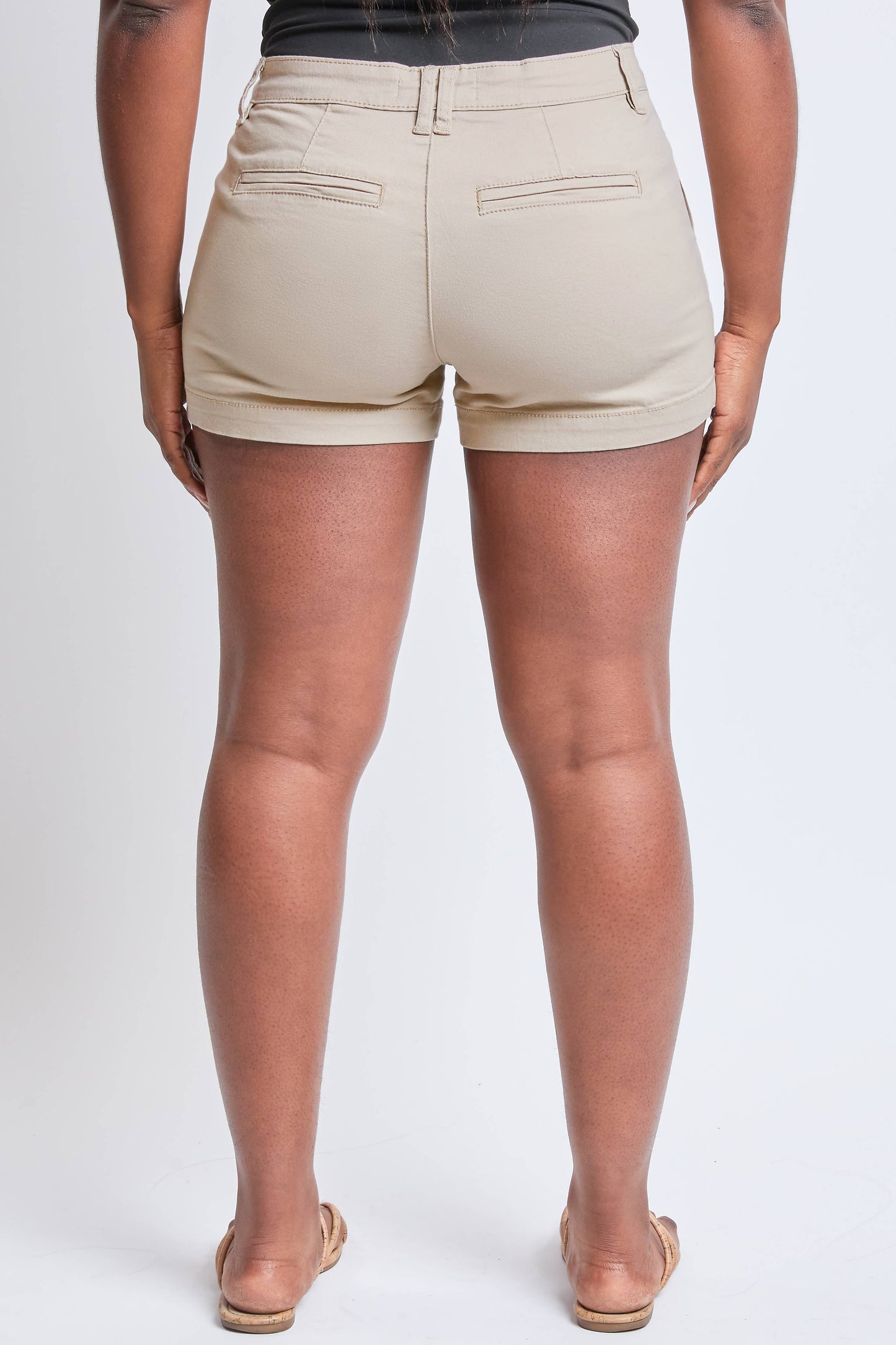 Junior Mid Rise Side Slit Trouser Shorts