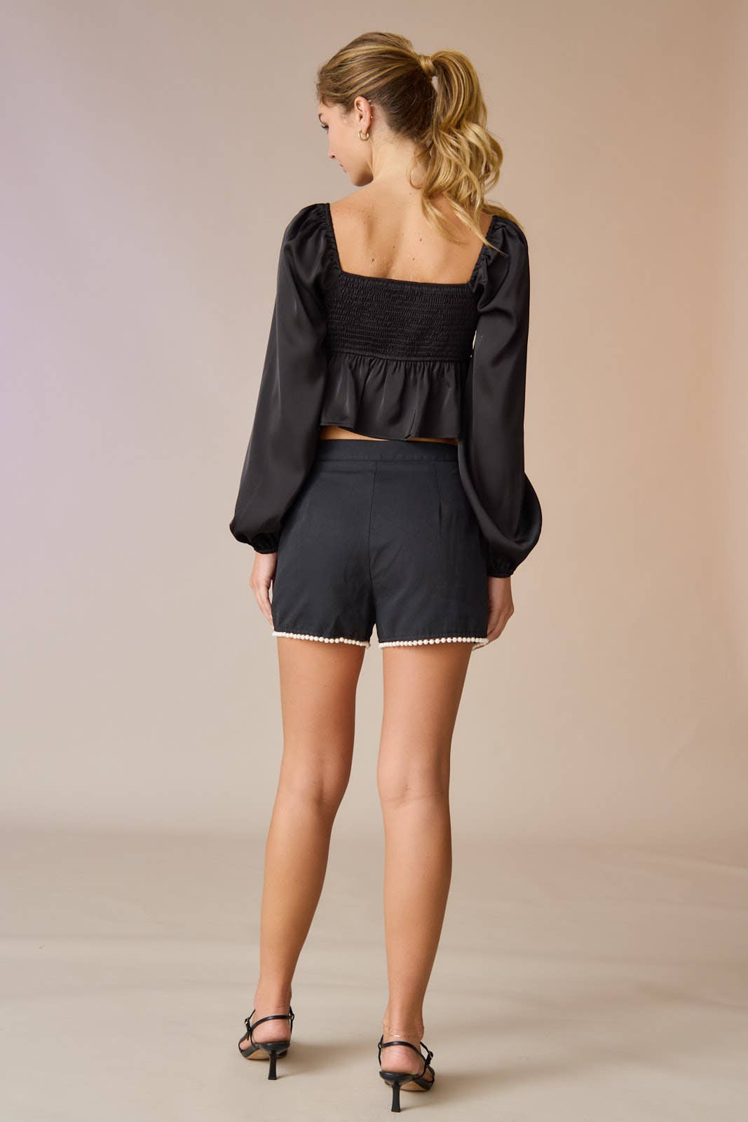 Scarlett Pearl Trimmed Shorts