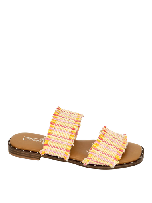 Afrayed of what - Pink Combo Sandal