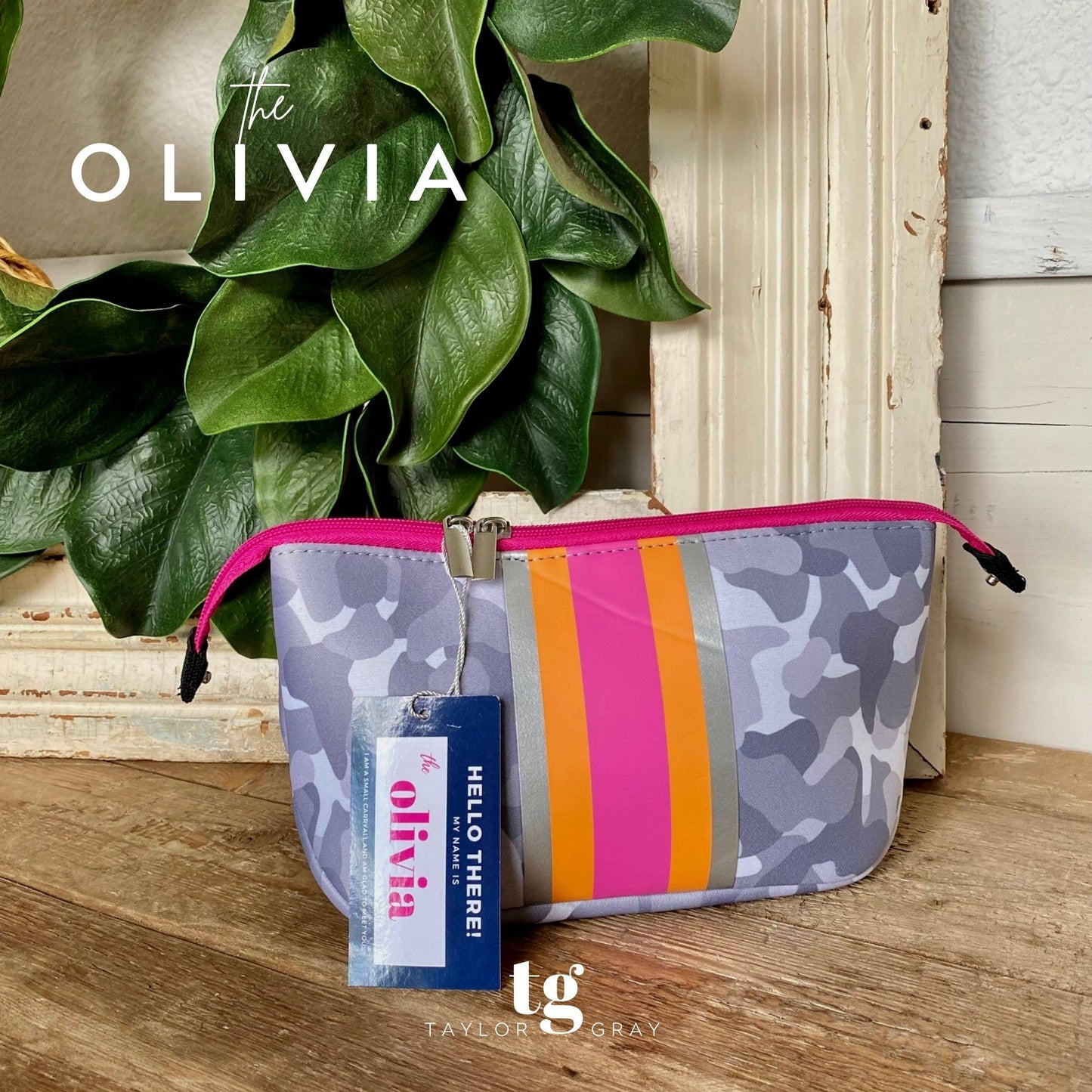 The Olivia Small Neoprene Makeup Bag | shoptaylorgray
