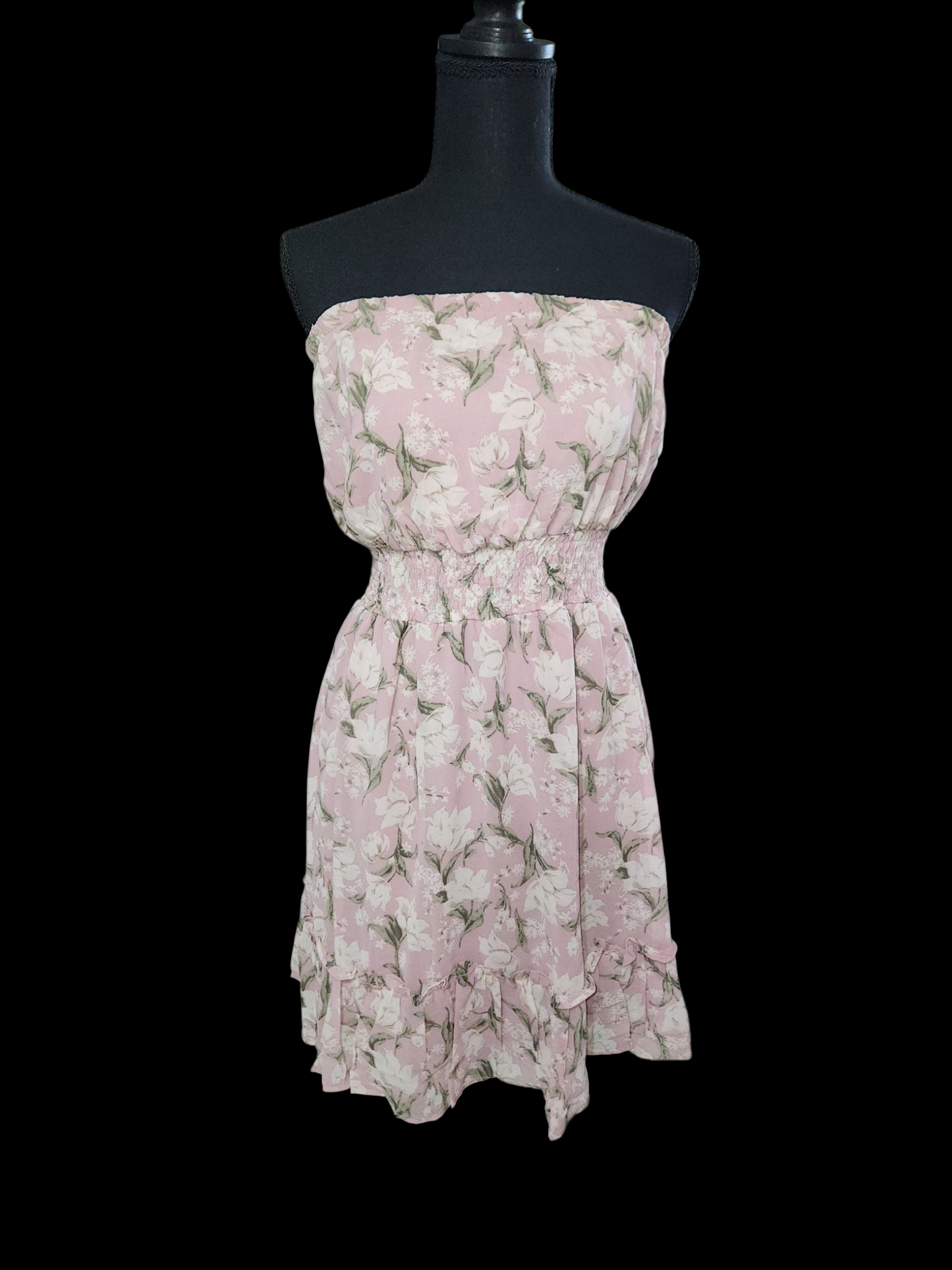 Floral Strapless Dress