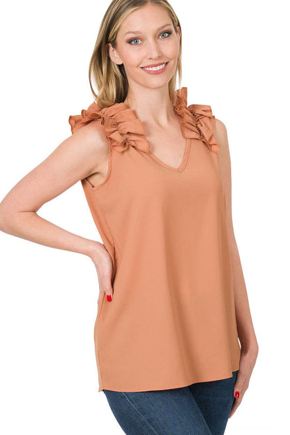 .Ruffle Sleeve Blouse Collection