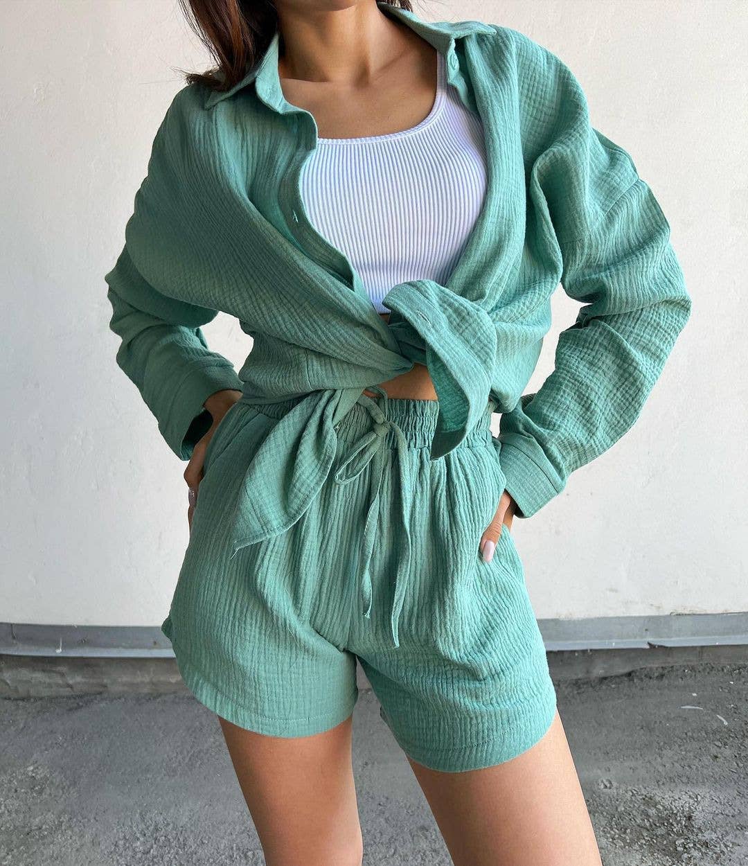 Top and Shorts Lounge Beach Set