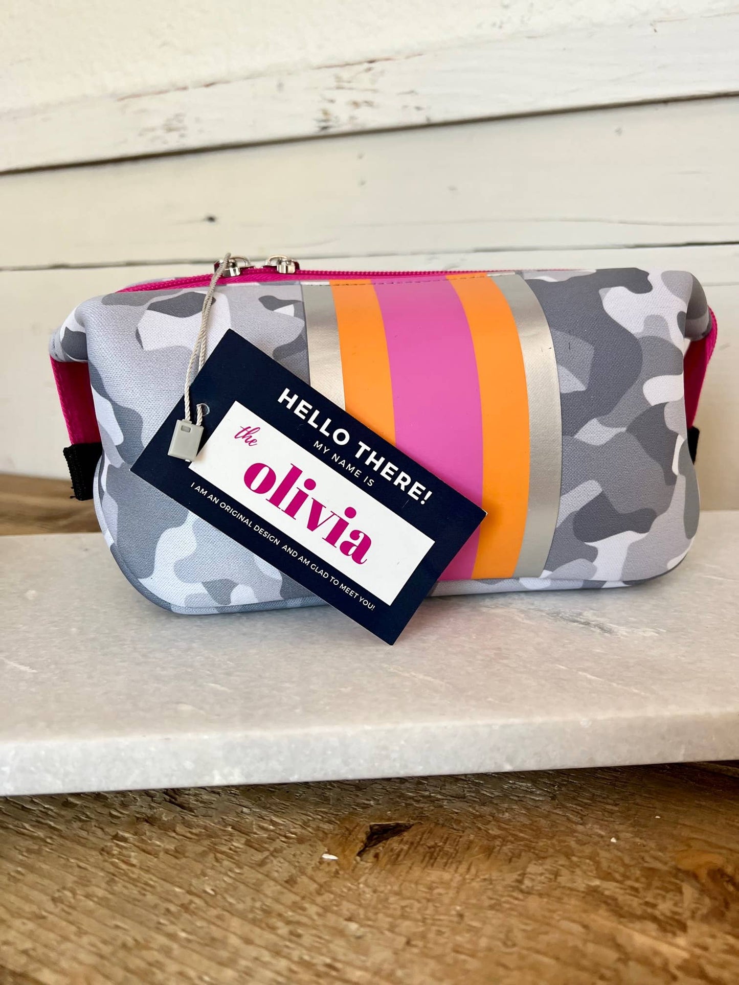 The Olivia Small Neoprene Makeup Bag | shoptaylorgray