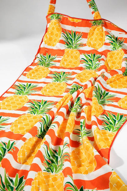 2 In 1 Pineapple Motif Bag and Towel