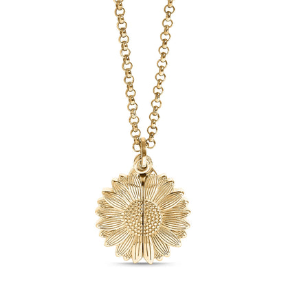 You Are My Sunshine Sunflower Necklace