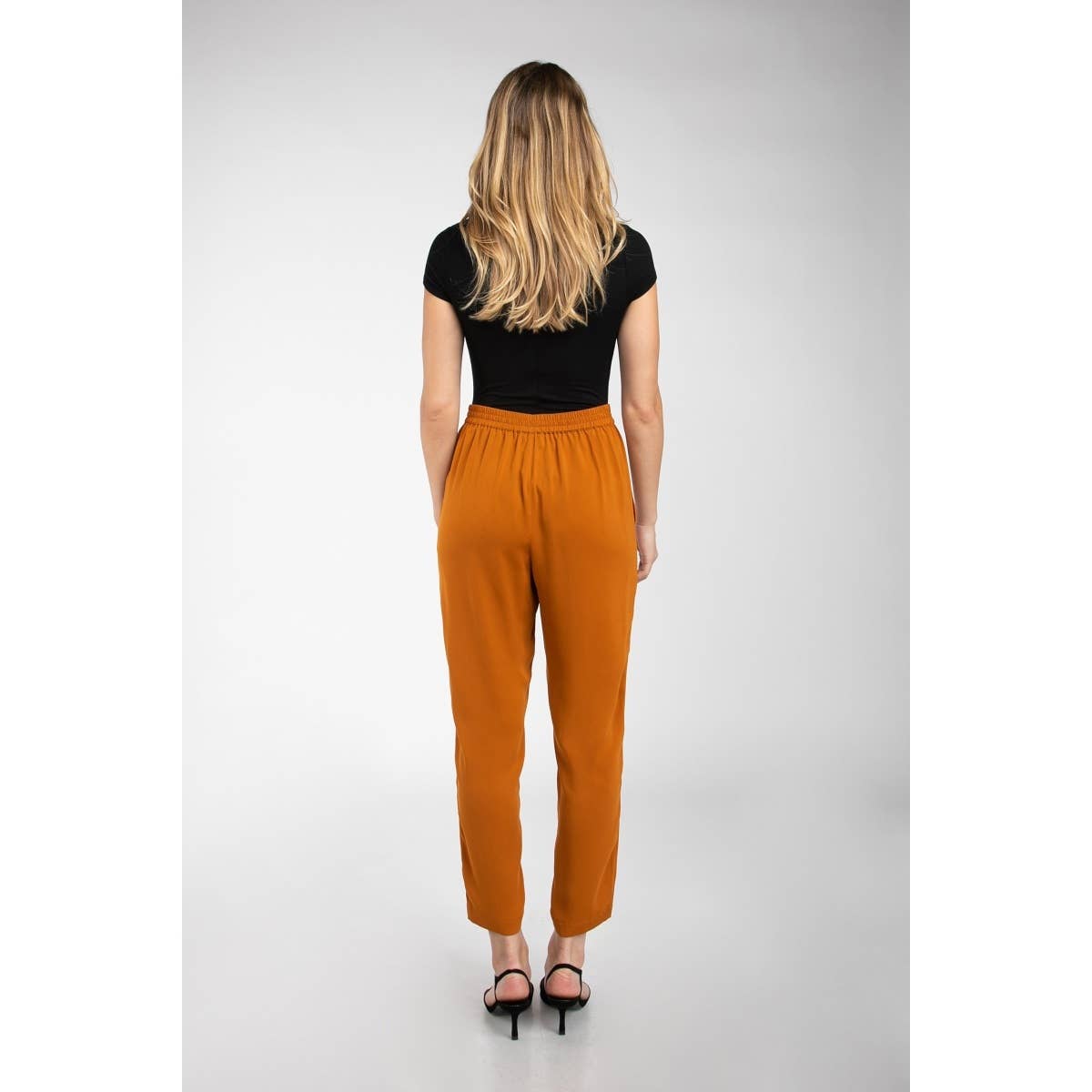 Long Slim, Leg Slit Front Tapered Pants