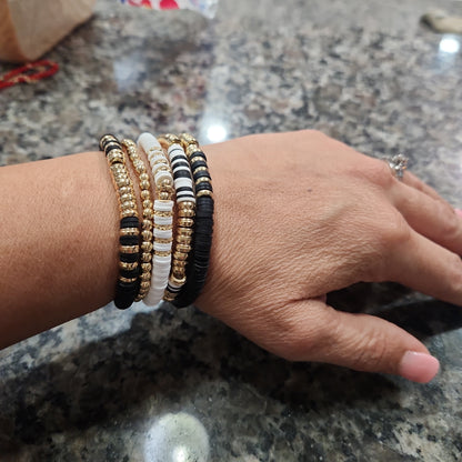 Clay beads bracelets