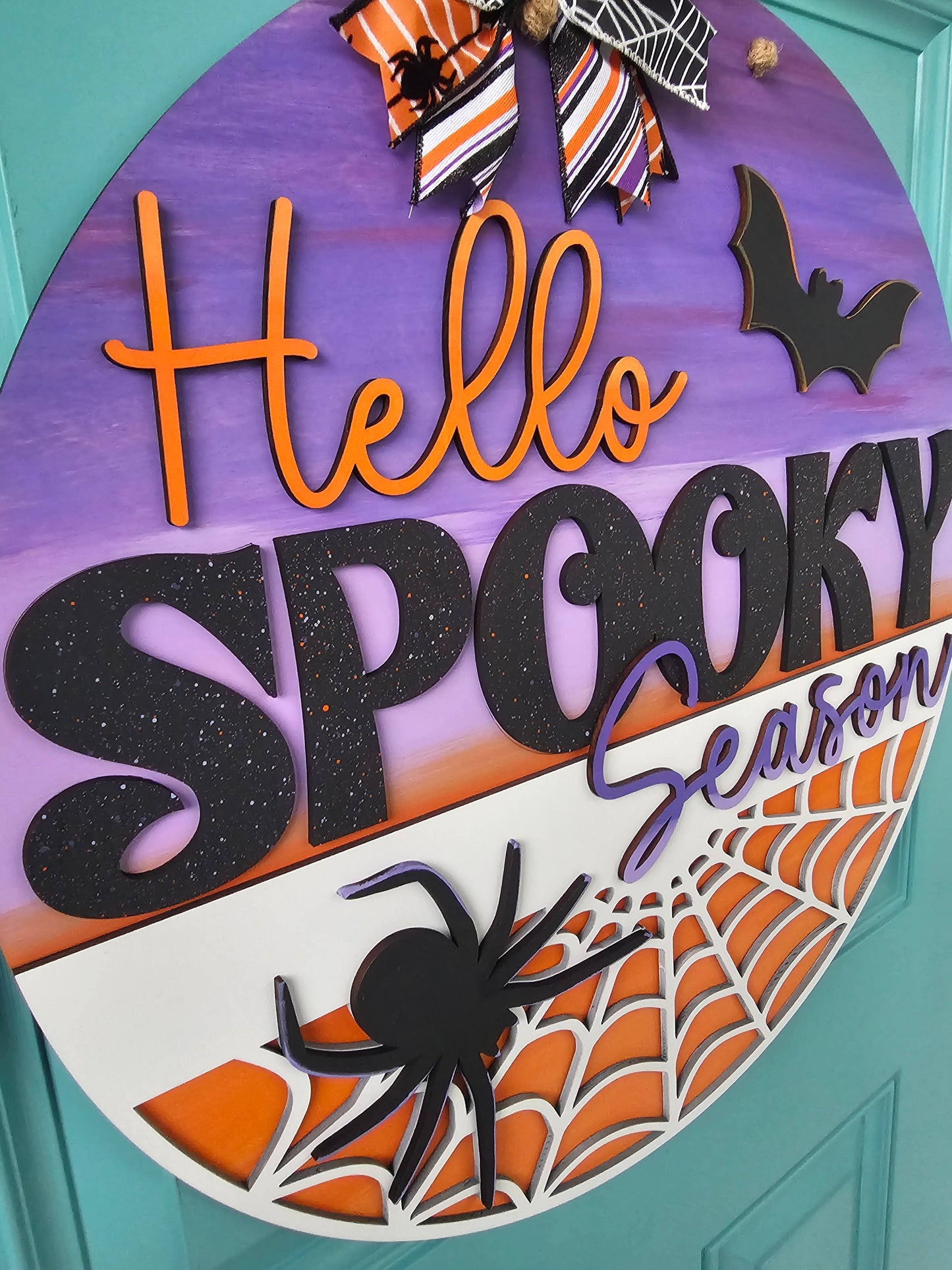 Hello Spooky Season Door Hanger