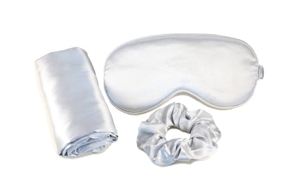 Ultimate Sleep Set Satin Pillowcase, Eye mask and Scrunchie