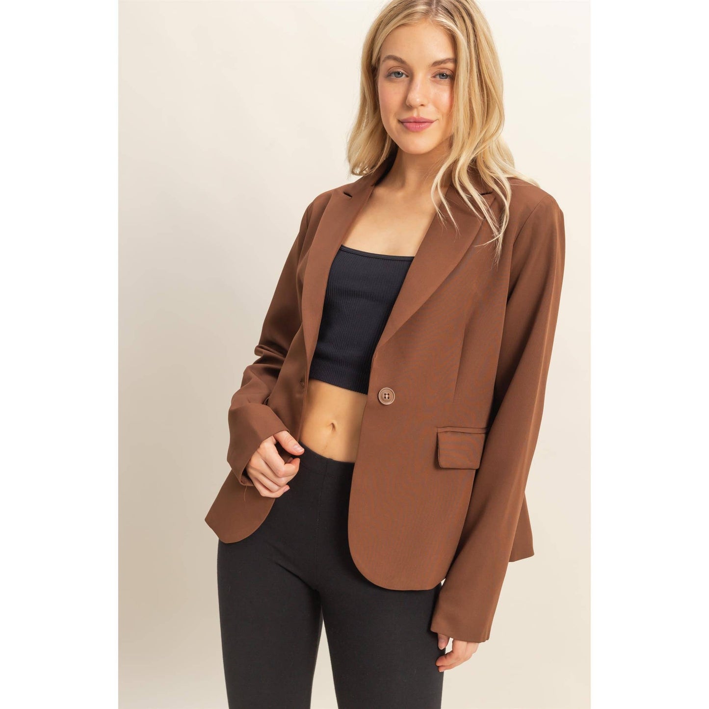 Single Button Blazer