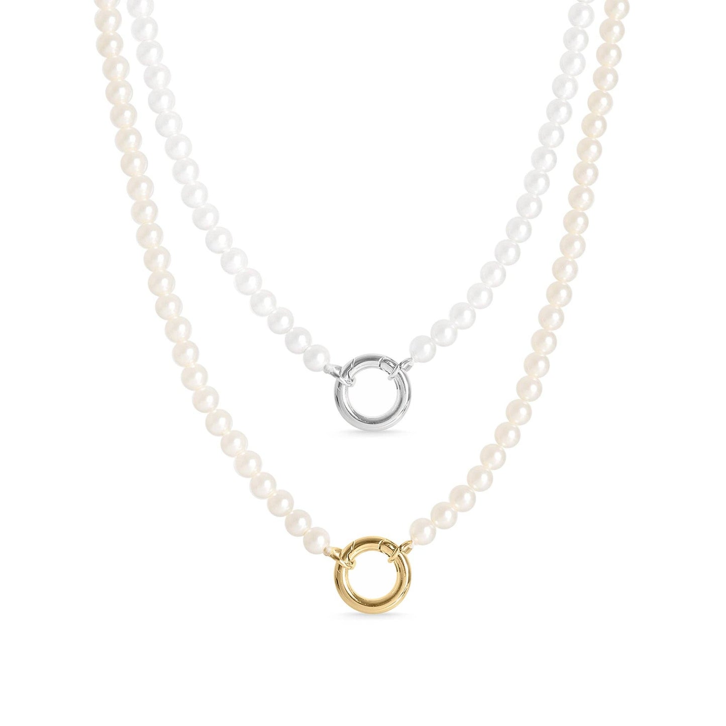 Pearl Charm Keeper Necklace