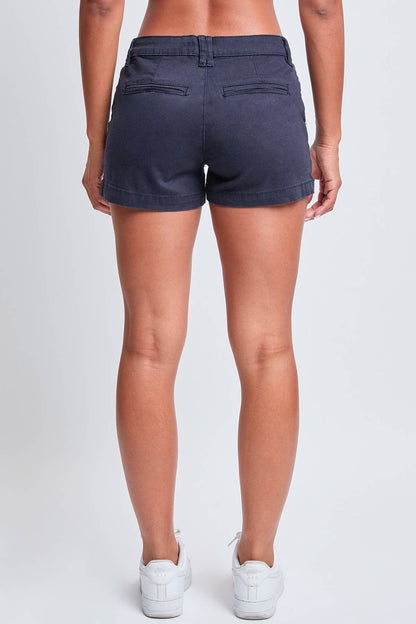 Junior Mid Rise Side Slit Trouser Shorts