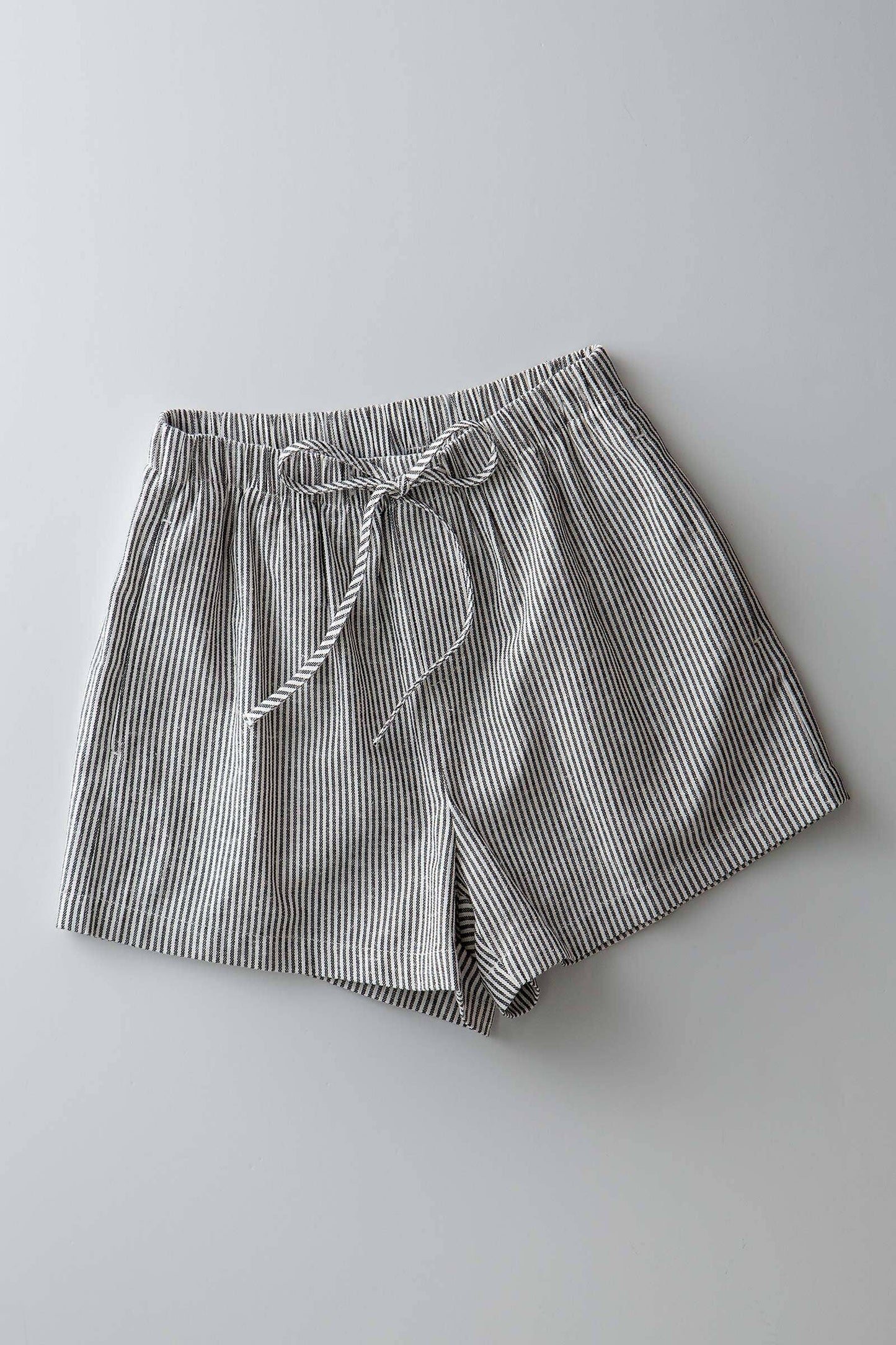 Breezy Striped Cotton-Blend Drawstring Shorts