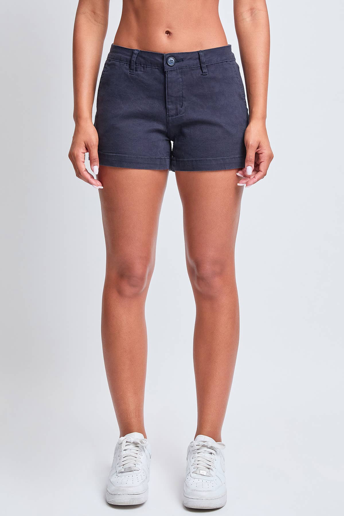 Junior Mid Rise Side Slit Trouser Shorts