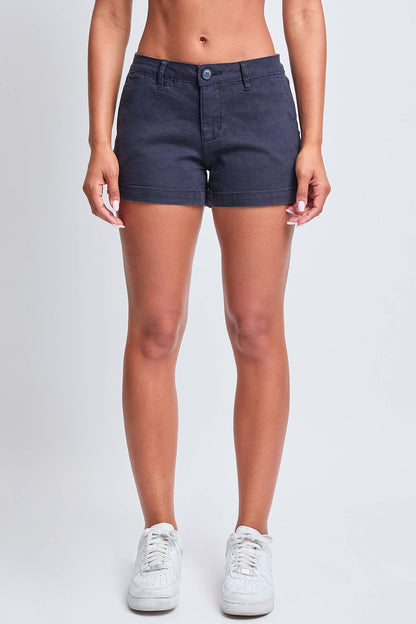 Junior Mid Rise Side Slit Trouser Shorts