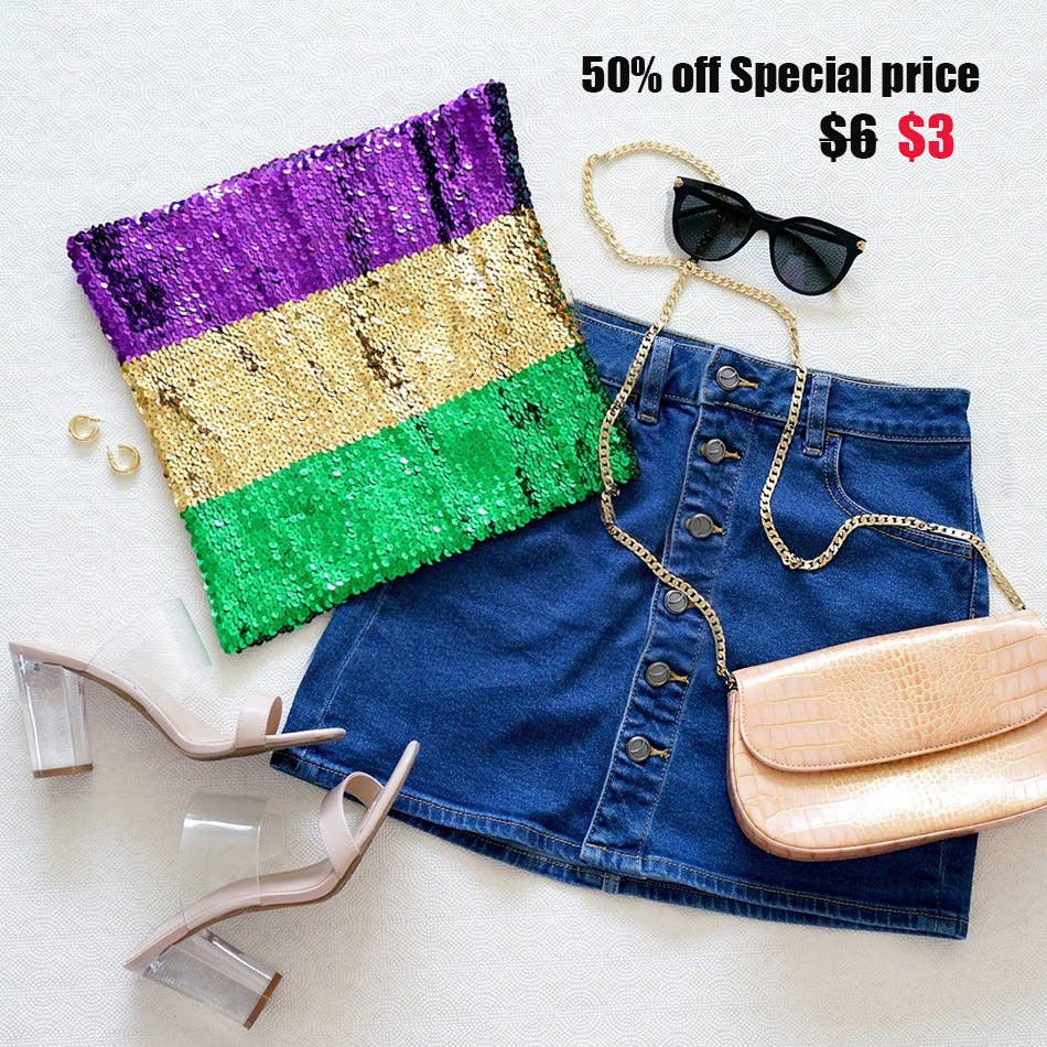 Mardi Gras Socks Slouchy Socks / Boot Socks