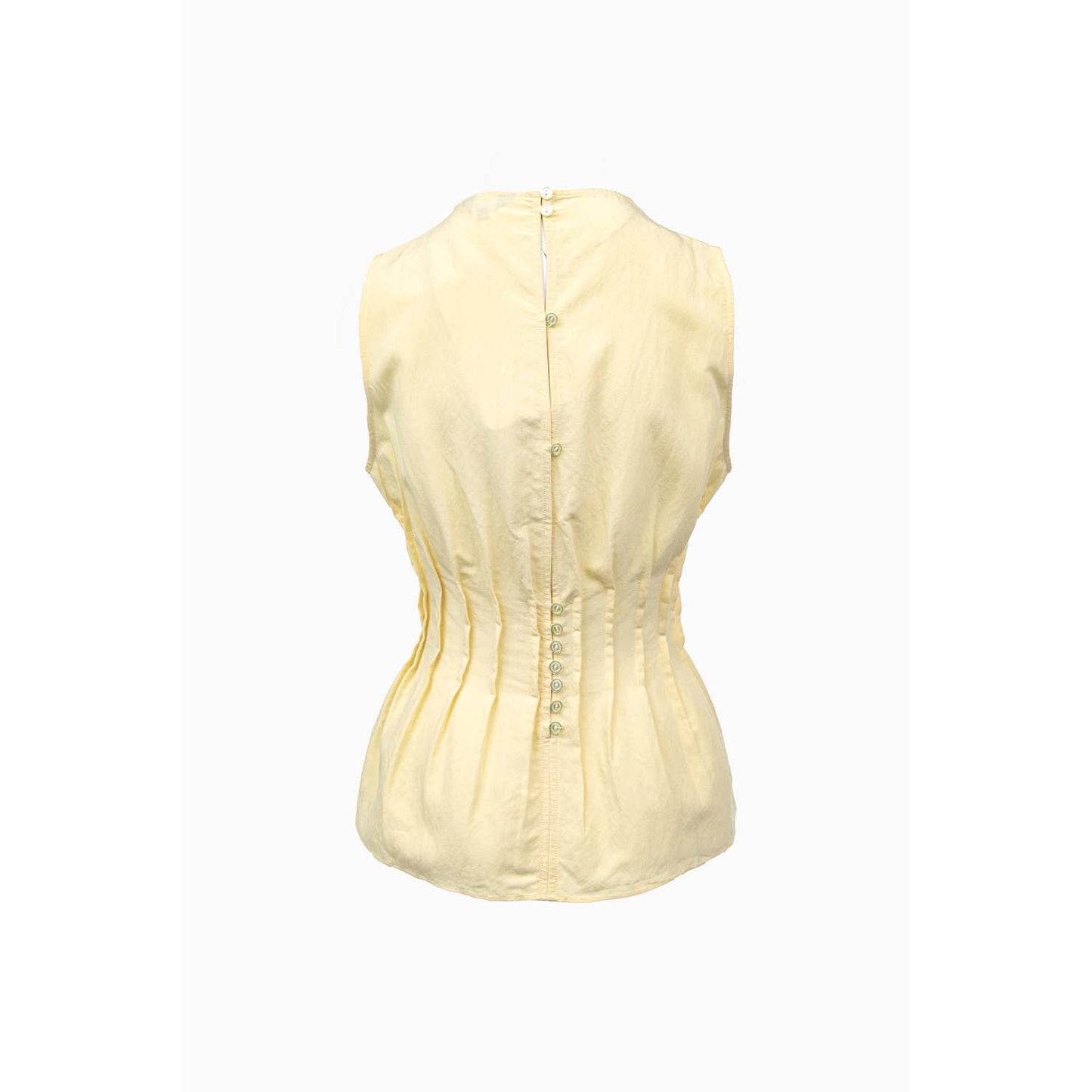 Pleated Peplum Sleeveless Top