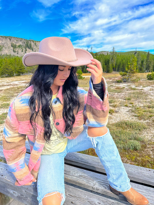 Reno Vegan Fabric Cowboy Hat VCC0067