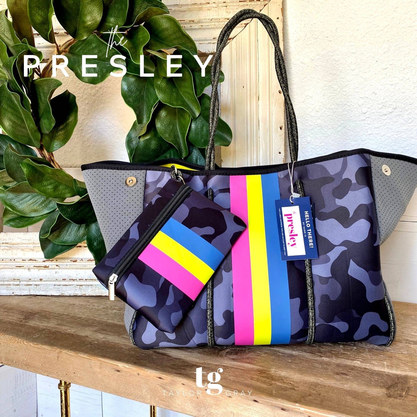 The Presley Neoprene Tote | shoptaylorgray