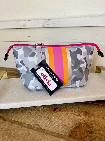 The Olivia Small Neoprene Makeup Bag | shoptaylorgray