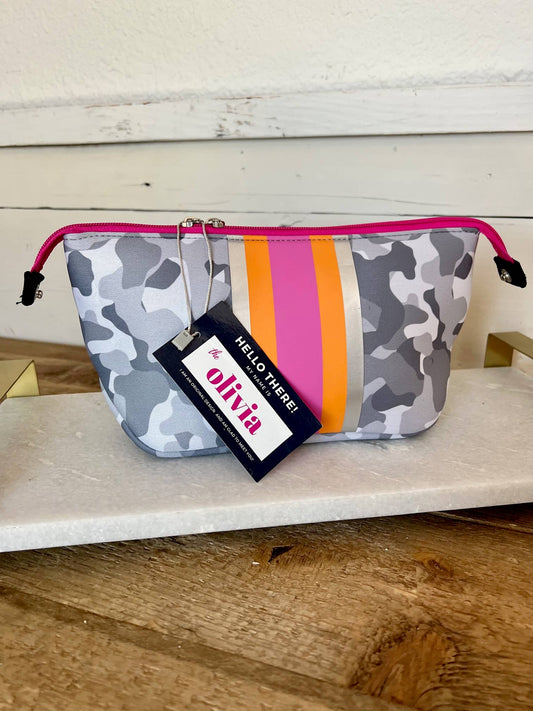 The Olivia Small Neoprene Makeup Bag | shoptaylorgray