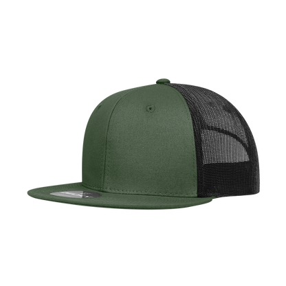 Decky 6033 - 6 Panel High Profile Structured Cotton/Poly Blend Trucker - Decky Classics