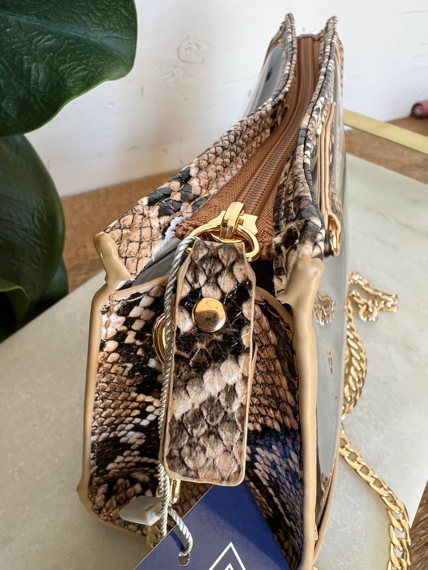 The Emma Gameday Snake Clear Purse 2 | shoptaylorgray