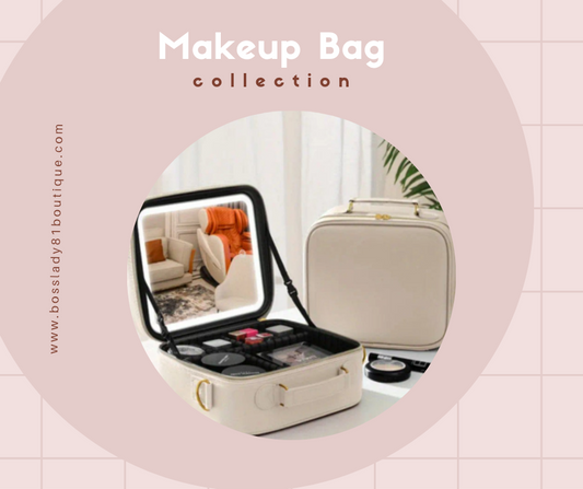 Travel Makeup Bags with Led Mirror
