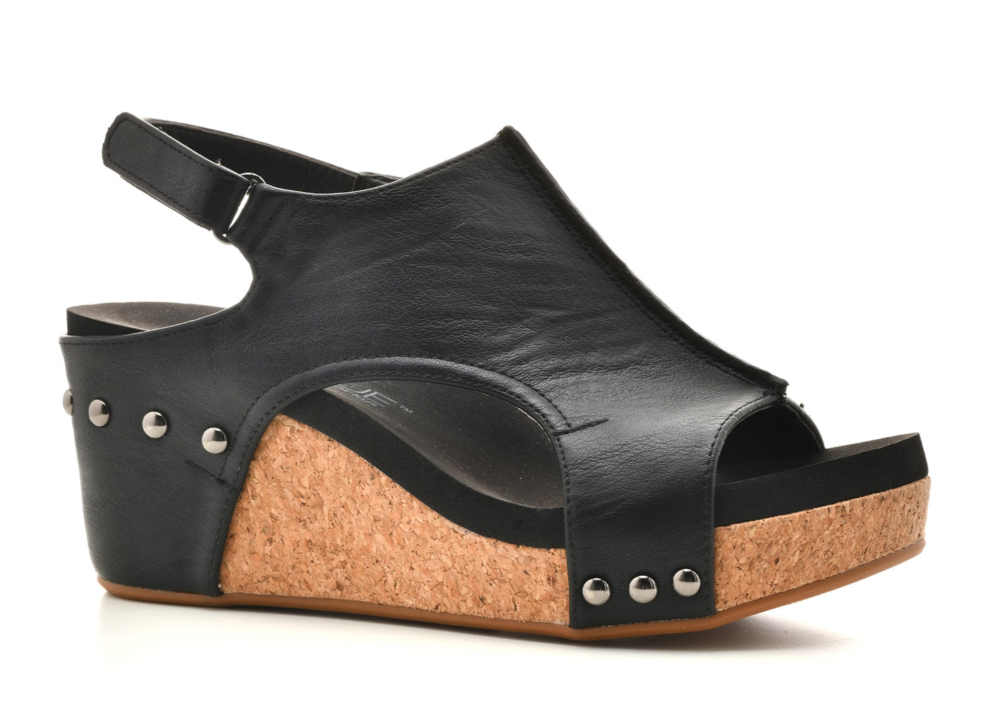 Corky's Carley Black Smooth Wedges