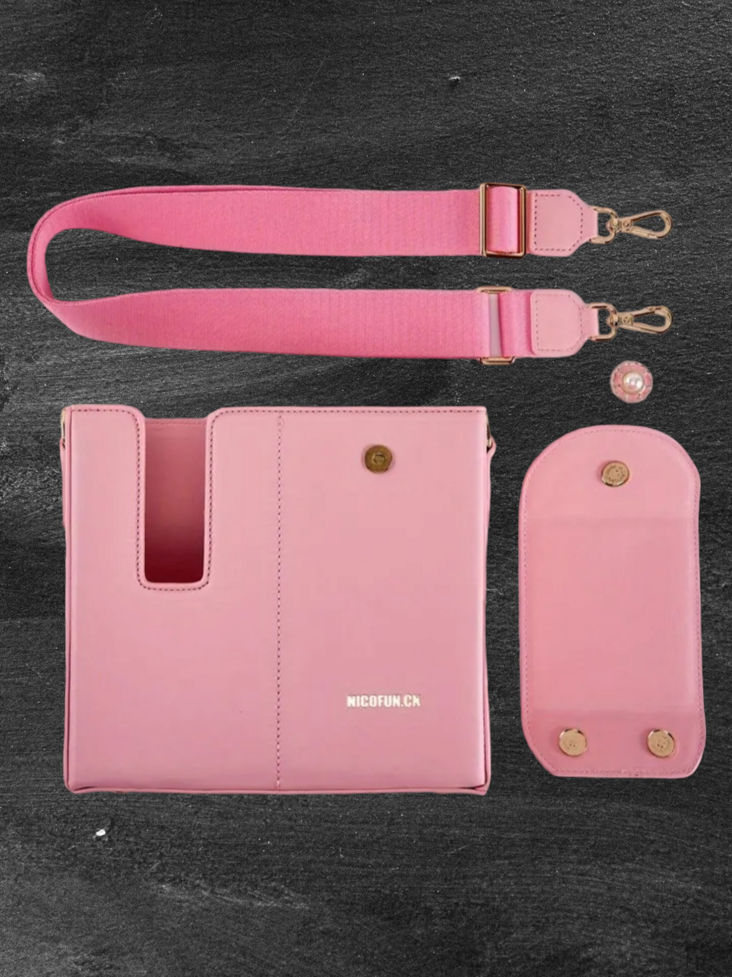 Water Cup carrier crossbody/messager bag with adjustable strap