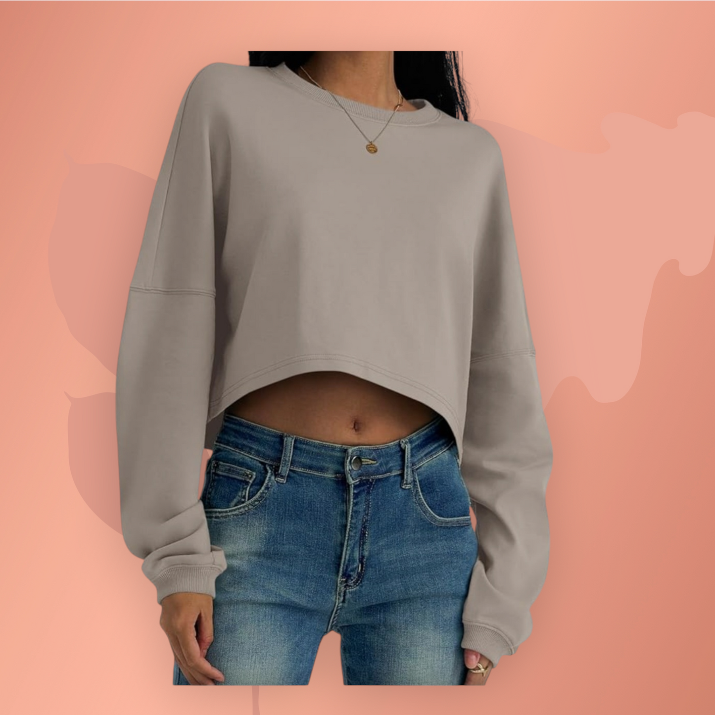 Crop Top Long Shirt