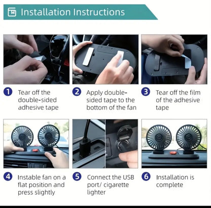 Compact Dual-Head Fan