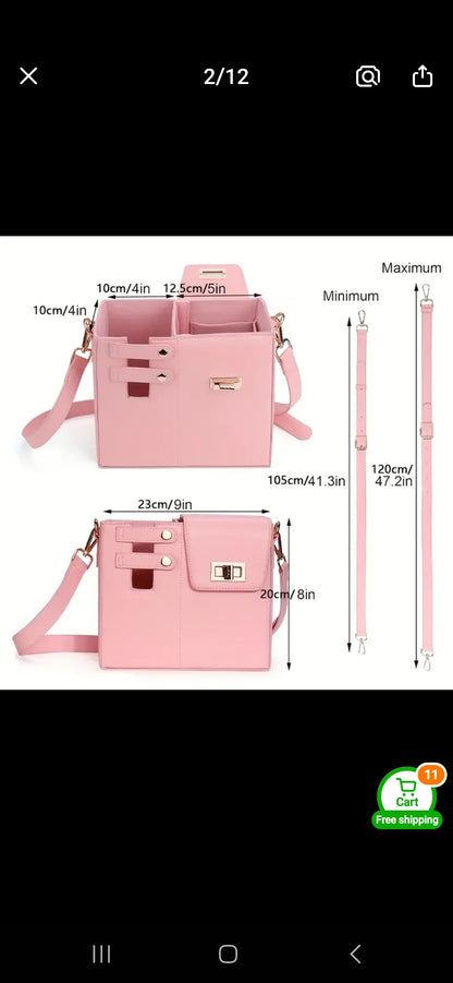 Water Cup carrier crossbody/messager bag with adjustable strap