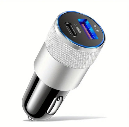 Mini Car Charger Type C 3.1A PD Quick Fast Charging Socket Power Adapter