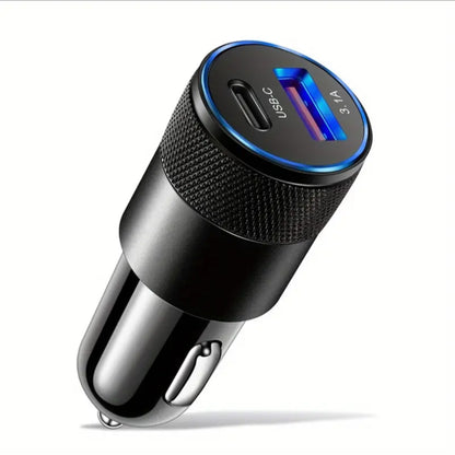 Mini Car Charger Type C 3.1A PD Quick Fast Charging Socket Power Adapter