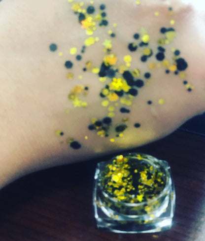 Black And Gold Body Glitter