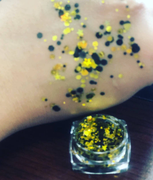 Black And Gold Body Glitter