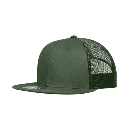 Decky 6033 - 6 Panel High Profile Structured Cotton/Poly Blend Trucker - Decky Classics