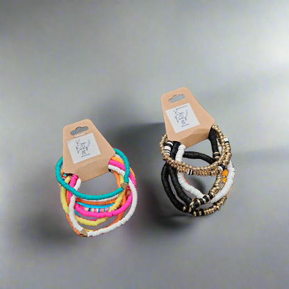 Clay beads bracelets