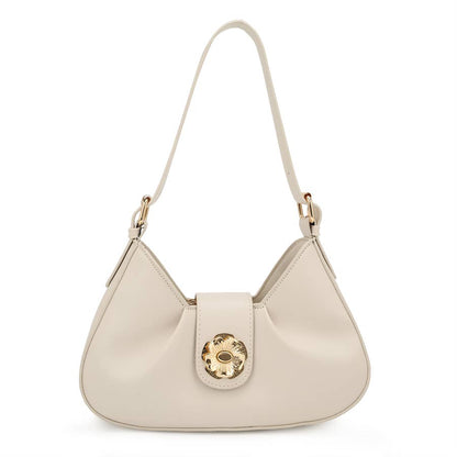 RUBY SHOULDER BAG WITH ROSE FLAP CLOSURE