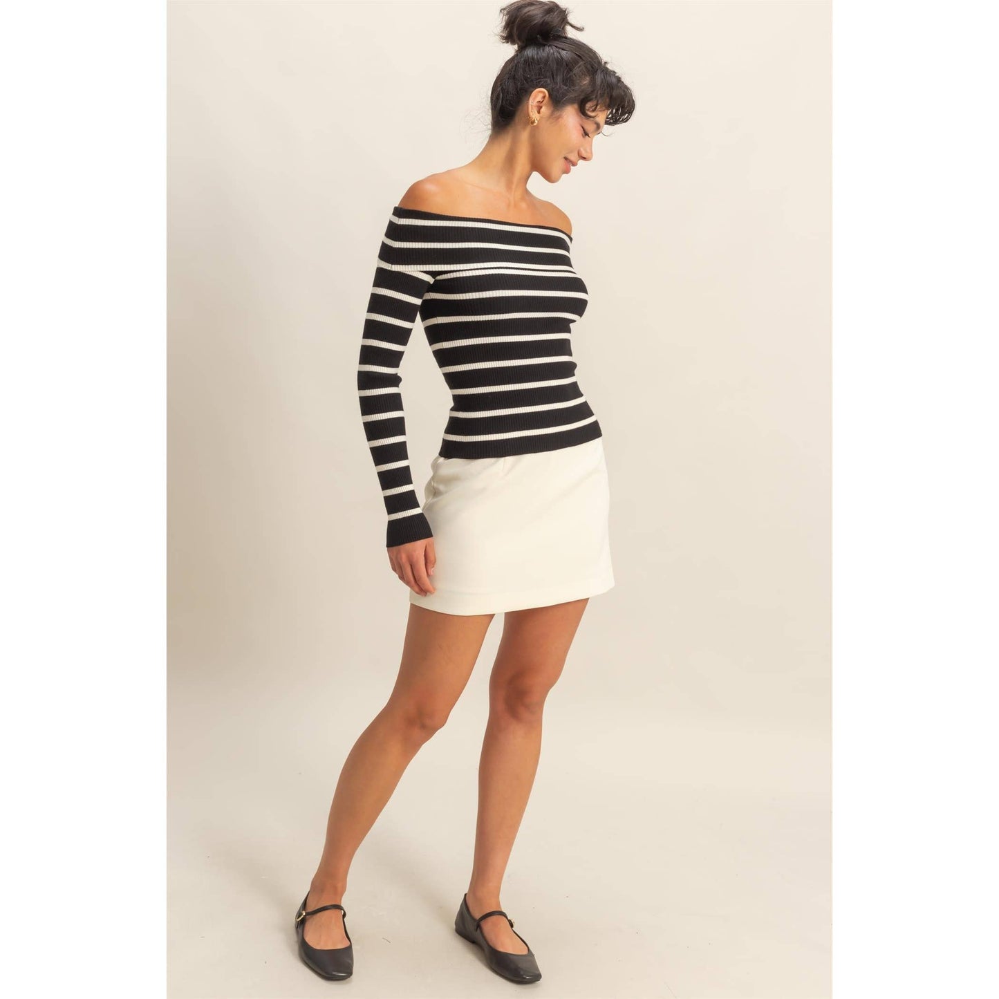High-Waist Classic A-Line Mini Skort