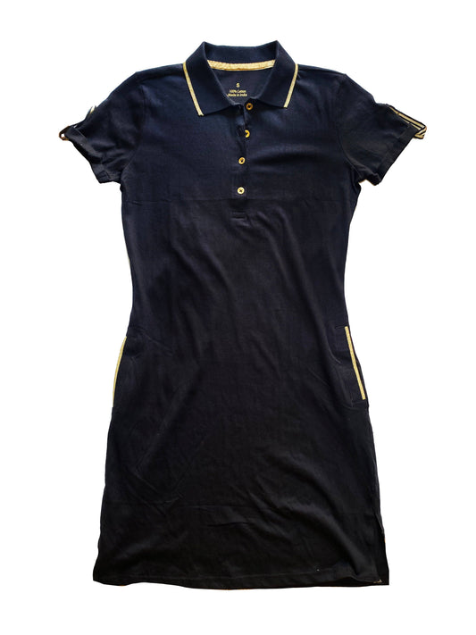 Black and Gold Adult Lurex Dress
