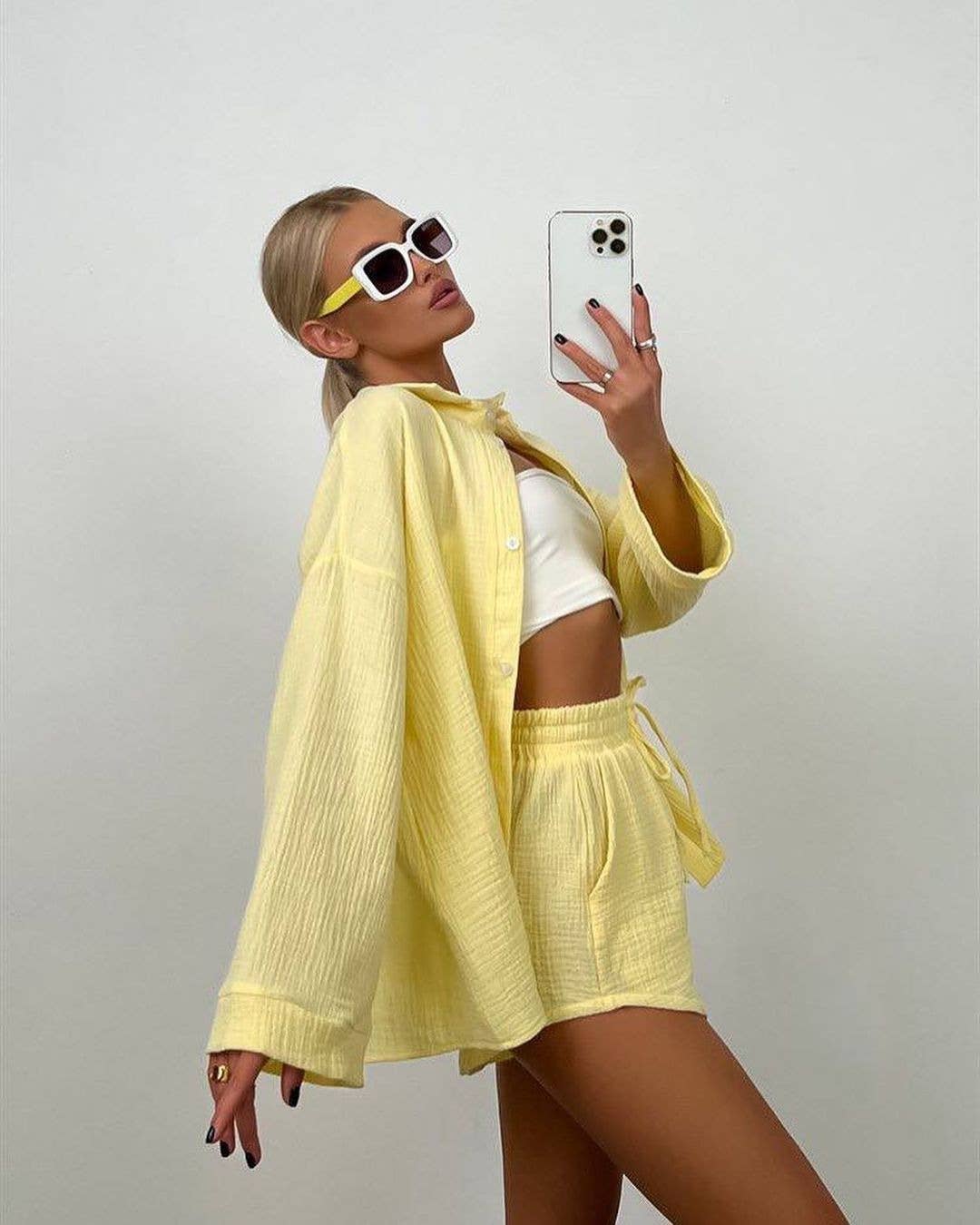 Top and Shorts Lounge Beach Set