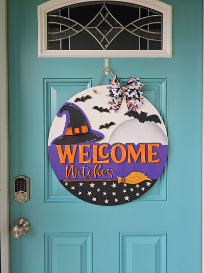 Welcome Witches Door Hanger