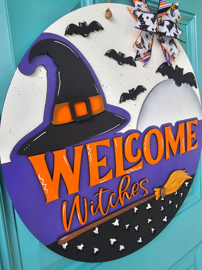 Welcome Witches Door Hanger