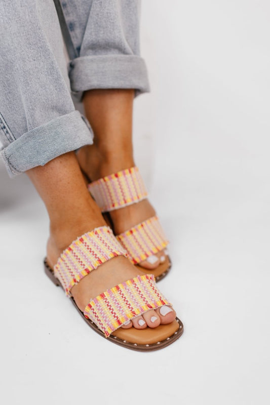 Afrayed of what - Pink Combo Sandal