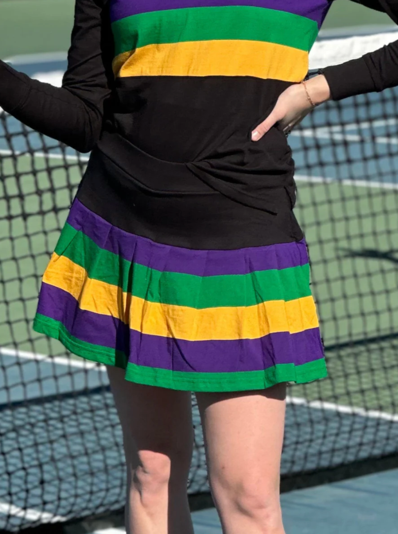 Pleated Adult Skort - Black