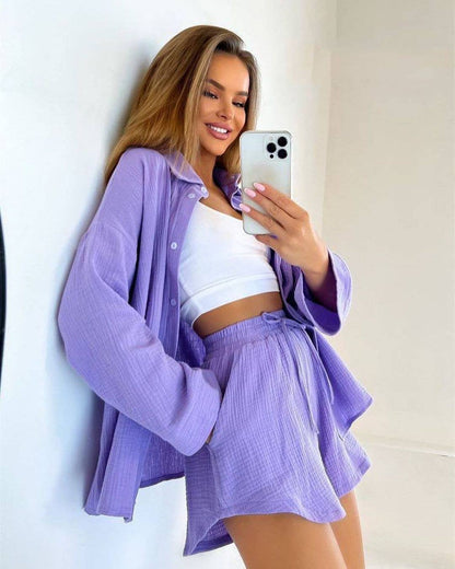 Top and Shorts Lounge Beach Set